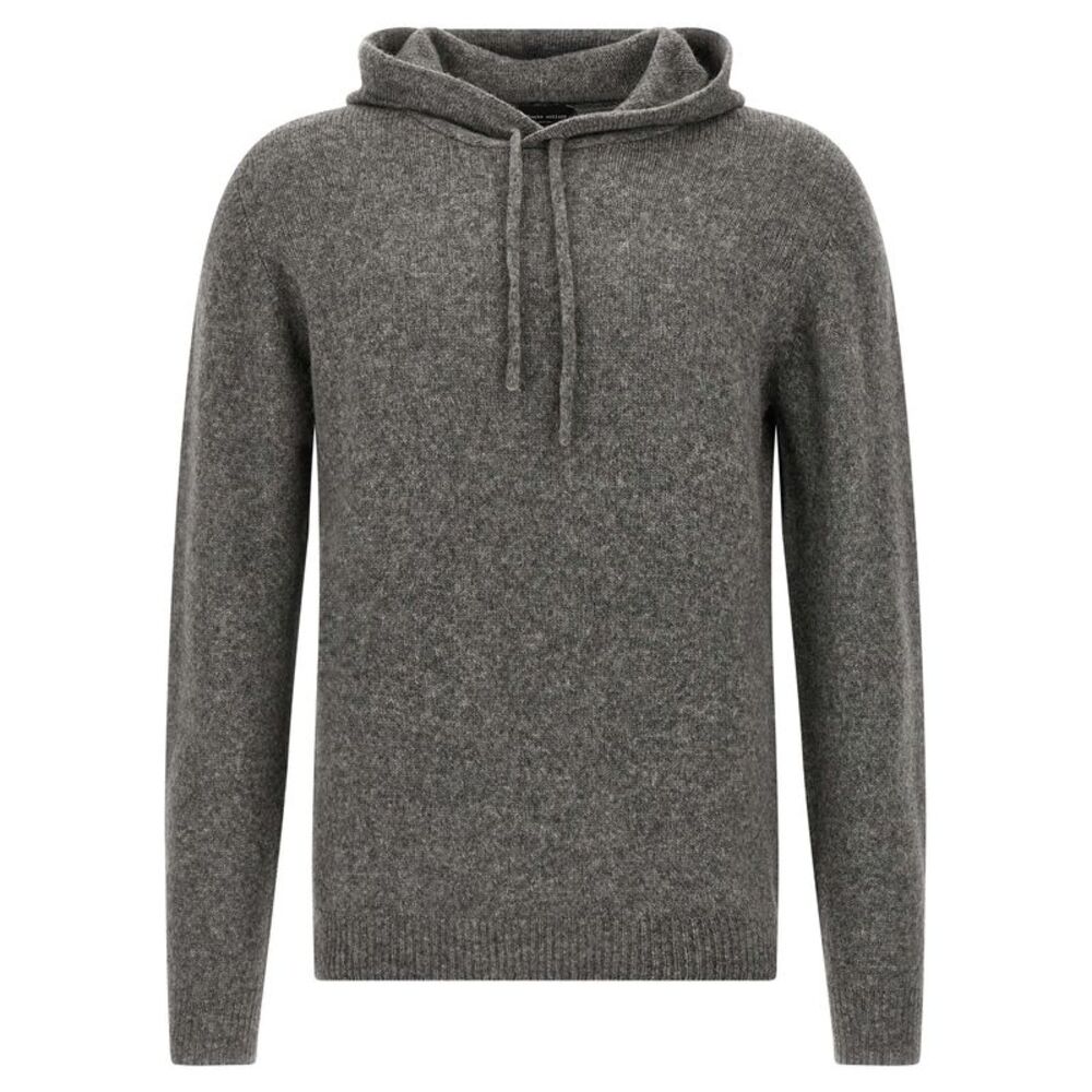 Roberto Collina Gray Virgin Wool Men's Cardigan